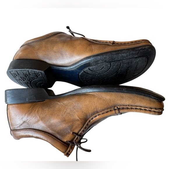 High End Ben Sherman Retro Funky Brown Leather Men's Oxford Shoes 42 / US 9 - Picture 5 of 9